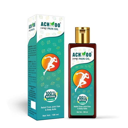 Ayurvedic Achoo pain oil for fast and longer pain relief.