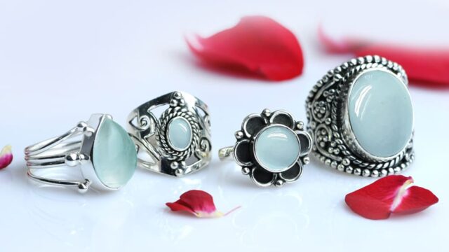 Stunning Aquamarine Rings Lot for Sale – Perfect for Silver Jewelry Collection