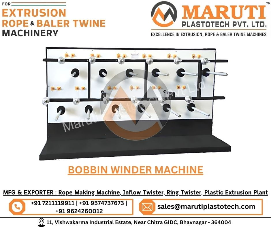 Bobbin Winder Machine Manufacturer In India – Maruti Plastotech